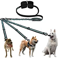 ETACCU Correa para Perro Manos Libres de 3 vías- Reflectante- Ajustable- soporta 50 kg- Correa para Perro 3 en 1 sin…